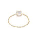 14K Solid Gold Moonstone Ring - Image 5