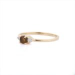 18K Solid Gold Quartz Ring - Image 3
