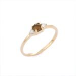 18K Solid Gold Quartz Ring - Image 2