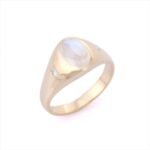 14K Solid Gold Rainbow Ring - 图片 2