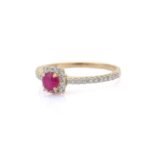 18K Solid Gold Ruby Ring - Image 3