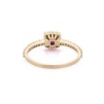 18K Solid Gold Ruby Ring - Image 4