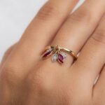 18K Solid Gold Ruby Ring - Image 2
