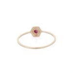 14K Solid Gold Ruby Ring - 图片 4
