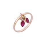 18K Solid Gold Ruby Ring - Image 3