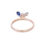 18K Solid Gold Sapphire Ring - Image 4