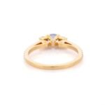 18K Solid Gold Sapphire Ring - 图片 6