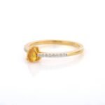 18K Solid Gold Sapphire Ring - 图片 6