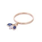 18K Solid Gold Sapphire Ring - Image 3