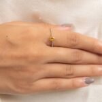 18K Solid Gold Sapphire Ring - 图片 4
