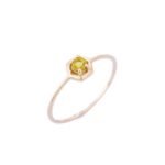 18K Solid Gold Sapphire Ring - 图片 2