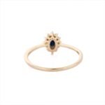 18K Solid Gold Sapphire Ring - Image 4
