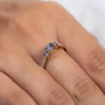 18K Solid Gold Sapphire Ring - Image 2