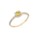 18K Solid Gold Sapphire Ring - 图片 2