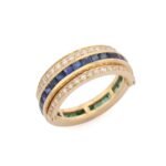 18K Solid Gold Sapphire Ring - Image 2