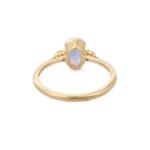 14K Solid Gold Tanzanite & Diamond Promise Ring - 图片 4