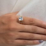 14K Solid Gold Aquamarine Ring - Image 4