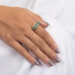 14K Solid Gold Emerald Ring - Image 7