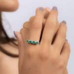 14K Solid Gold Emerald Ring - Image 6