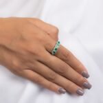 14K Solid Gold Emerald Ring - Image 9