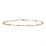 14K Solid Gold Bracelet With Yellow Sapphire Gemstone - 图片 4