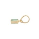 14K Solid Gold Emerald Pendant - 图片 3