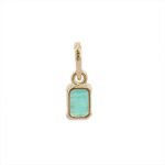 14K Solid Gold Emerald Pendant - 图片 3