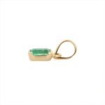 14K Solid Gold Emerald Pendant - 图片 4