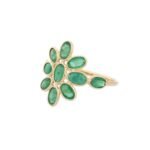 14K Solid Gold Emerald Ring - 图片 3