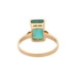18K Solid Gold Emerald Ring - 图片 4