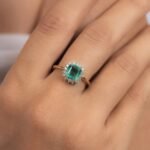 18K Solid Gold Emerald Ring - 图片 2