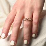 18K Solid Gold Multi Sapphire Eternity Band - Image 4