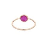 14K Solid Gold Ruby Ring - 图片 4