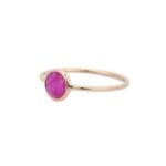 14K Solid Gold Ruby Ring - 图片 3