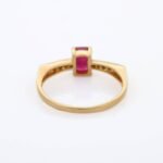 18K Solid Gold Ruby Ring - Image 4