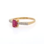 18K Solid Gold Ruby Ring - Image 3