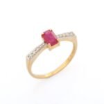 18K Solid Gold Ruby Ring - Image 2