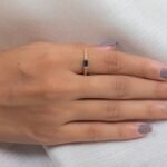 14K Solid Gold Sapphire Ring - 图片 6