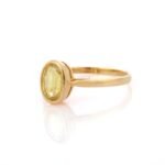 18K Solid Gold Sapphire Ring - 图片 5