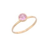 18K Solid Gold Sapphire Ring - Image 2