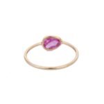 18K Solid Gold Sapphire Ring - 图片 4