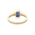 18K Solid Gold Sapphire Ring - 图片 8