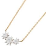 18k Star Natural Diamond Pendant Necklace - 图片 2