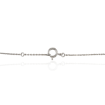 18k Solid Gold Pink Sapphire Pendant Necklace - 图片 4