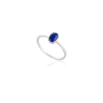 14K Solid Gold Lapis Lazuli Ring - 图片 3