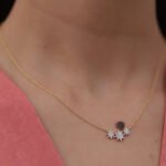 18k Star Natural Diamond Pendant Necklace - 图片 3