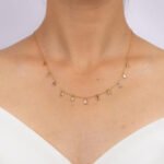 18k Yellow Gold Natural Diamond Necklace - 图片 2