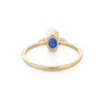 18K Solid Gold Sapphire Ring - 图片 8