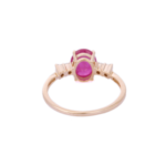 18K Solid Gold Ruby Ring - Image 4