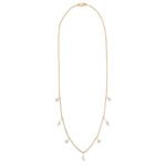 14K Gold Natural Diamond Necklace - 图片 5